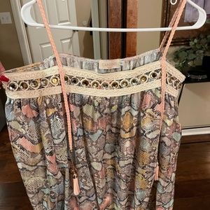 Off the shoulder rhinestone top